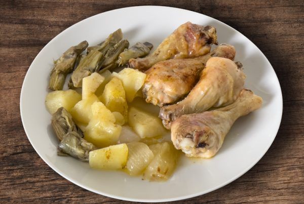 Receta de pollo horneado al vodka